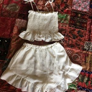 Two piece short and top set